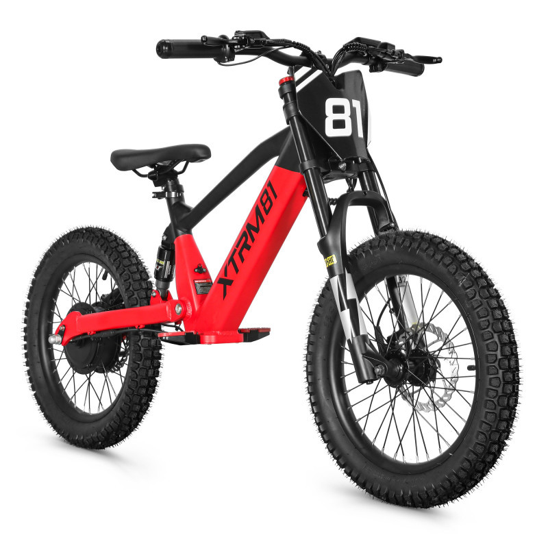 Draisienne électrique enfant XTRM 81 DX 18 36V 500W rouge